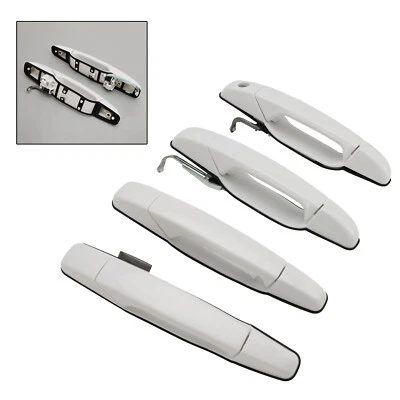 4PCS Front & Rear Door Handle Set Olympic White For Silverado Sierra 2007-13 Foto 1 de 4