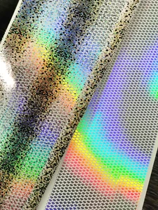Self-Adhesive Lure Foil - Two Scales Patterns 100 cm X 8 cm - Picture 1 of 3