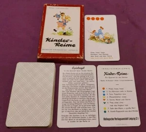 DDR QUARTETT - KINDER-REIME/ HELINGSCHE VERLAGSANSTALT 50er Jahre - 1A Zustand - Bild 1 von 7