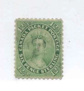 1859 QV 12 1/2 cents near perfectly centered and lightly used - Picture 1 of 1
