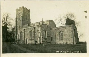 POSTAL FOTOGRÁFICA REAL DE LA IGLESIA STOCKERSTON, (CERCA DE CORBY), LEICESTERSHIRE - Imagen 1 de 2
