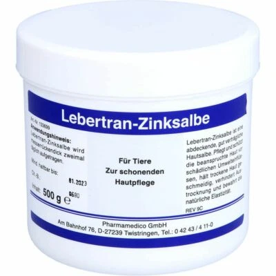 PHARMAMEDICO GMBH LEBERTRAN ZINKSALBE vet. 500 g PZN03674590