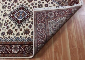 Parisian Hand Knotted Wool Area Rug Semi-Antique Living Room Décor Carpet 4x6 ft - Picture 1 of 15