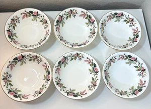 Wedgwood Hathaway Rose Cereal / Dessert 6in Bowls Superb Condition {Set of 6} - Picture 1 of 17