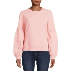 Time and Tru Women Blouson Sleeve Sweatshirt- Large - Picture 1 of 2