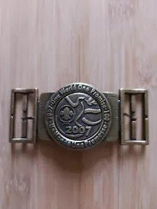 UK Scouting 2007 WSJ One World One Promise Bronzed Belt Buckle Limited Edition - Picture 1 of 3