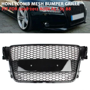 REJILLA HEXAGONAL ESTILO RS5 MALLA DEPORTIVA NIDO DE ABEJA NEGRA PARA 08-12 AUDI A5/S5 B8 8T - Imagen 1 de 9