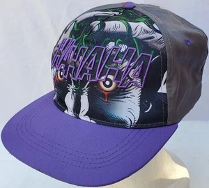 Vintage DC Comics Joker Cap Snapback Hat One Size Joker From Batman Hahaha Rare - Picture 1 of 10