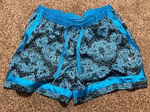Nike Fly Crossover Womens Basketball Printed Shorts Blue SZ 3XL EUC - Picture 1 of 6