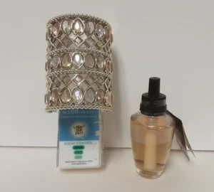 Bath & Body Works GOLDEN CRYSTALS Nightlight Wallflower Plug in & BONUS - Picture 1 of 3