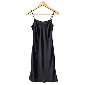 L.K. Bennett -1217 Black Slip Liner Dress Midi Cami UK 6 USA 2 - Picture 1 of 7