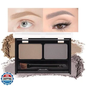 Kaely Kit Trucco Polvere Sopracciglia 2 Colori, Palette Contorno Sopracciglia per Inizia - Foto 1 di 5