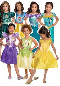 Disney Princess Costume Girls Fairytale Fancy Dress Kids Licensed Book Day Outfi - Picture 1 of 29