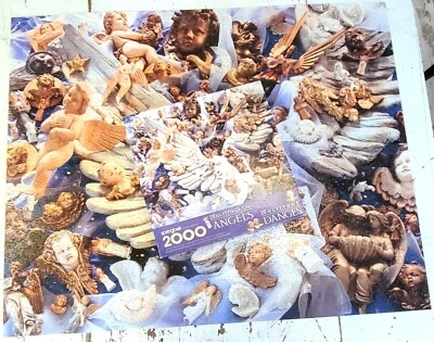 Springbok Hallmark MULTITUDE OF ANGELS 2000pc Jigsaw Puzzle 34x42.5" MISSING 2PC - Image 1 of 4