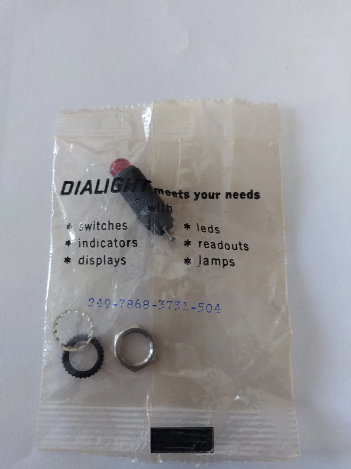DIALIGHT 249-7868-3731-504 NEW IN BOX Red Dome Top - Image 1 of 2