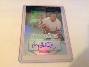 2015 LEAF ITG SIGNATURE SERIES BRYAN TROTTIER BLUE CHAMPIONS AUTOGRAPH /10 PB - Picture 1 of 1