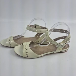 HOBBS women flat sandals eur 40 uk 6.5 cream smart shoes - Picture 1 of 6