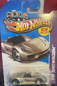 2013 Hot Wheels Silver Porsche 918 Spyder HW Showroom #175 Factory Sealed - Picture 1 of 2