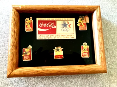 Coca Cola Official soft drink Proud sponsor of the 1984 USA Olympic Team Pins - Image 1 of 4