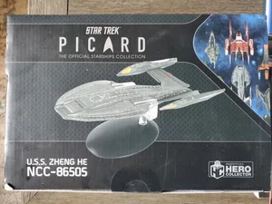 Eaglemoss Star Trek Starships Picard USS ZHENG HE NCC-86505 New Sealed - Picture 1 of 3