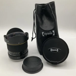 Opteka Fisheye CS 6.5mm F/3.5 Ultra Wide Angle Aspherical Lens For Canon EOS - Picture 1 of 9