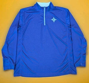 FURMAN COLOSSEUM MENS 1/4 ZIP PULLOVER PURPLE W/ WHITE "F" EXTRA LARGE XL - Picture 1 of 6