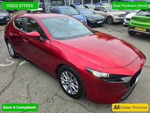 2019 Mazda Mazda3 1.8 SKYACTIV-D SE-L Lux in Red with 11,091 miles, automatic, 2 - Picture 1 of 24