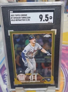 Spencer Torkelson Gold Refractor /50 2023 Topps Chrome #7 SGC 9.5 Gem Mint - Picture 1 of 2