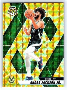 2024-25 Panini Mosaic #181 Andre Jackson Jr. Reactive Yellow Mosaic Bucks - Bild 1 von 2