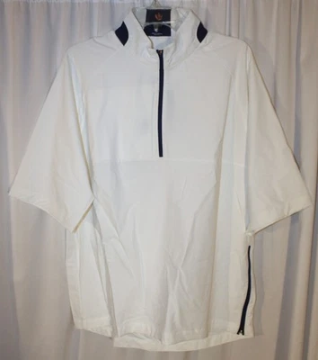 NOVO Donald Ross SPORT Trigg GRANDE Manga Curta 1/4 Zíper Pulôver Jaqueta Windshirt - Imagem 1 de 4