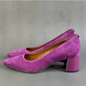 NWT Donald Pliner Purple Suzette Suede Pointed Toe Heels - Picture 1 of 7