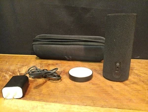 Amazon Echo Wireless Bluetooth Speaker Black PW3840KL With Case/Cords Working - Picture 1 of 6