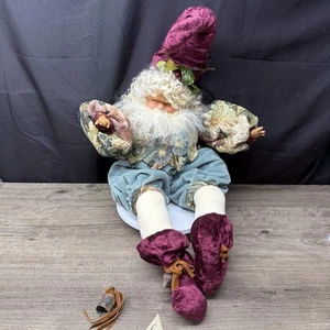 Royal Elferie By Cintha Joyce Plush Gilded Noel Brogan Elf Doll Shelf Sitter 25" - Picture 1 of 17