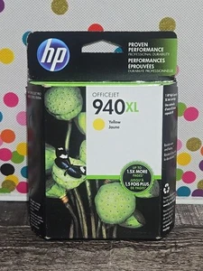 Genuine HP 940XL C4909AN Yellow Ink Cartridge NEW OEM SEALED Expired 10/2015 - Picture 1 of 5