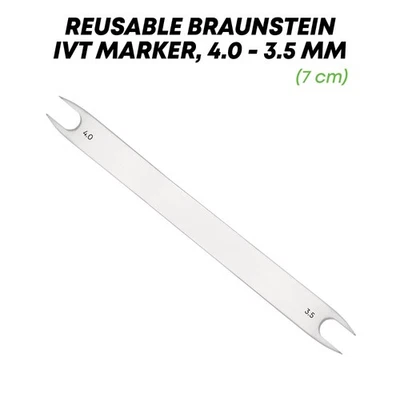 Marcador de pinza fija Braunstein 4,0-3,5 IVT instrumentos oftálmicos grado alemán Foto 1 de 2