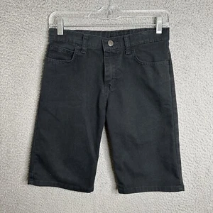 Wrangler Youth Boys Size 14 Regular Black 5 Pocket Flat Front Polyester Cotton - Picture 1 of 9