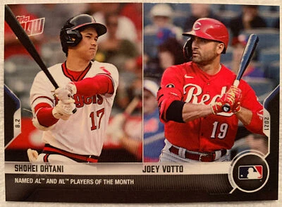 Shohei Ohtani/Joey Votto-2021 MLB TOPPS NOW Card 604 AL PoM. **In Hand** - Image 1 of 2