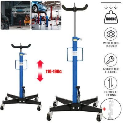 Transmission Jack 0.5T HeavyDuty Hydraulic Gearbox Auto Part Lifter Hoist Stand