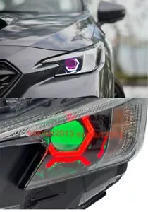 Bluetooth RGB Hexagon halo for Subaru WRX 2022-2024 headlight Demon eye Flash - Picture 1 of 17