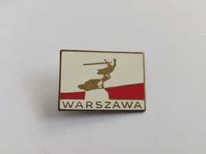 Warzawa Warsaw Poland Polska Vintage Pin Badge - Picture 1 of 4