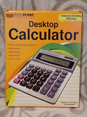 Large Display Desktop Calculator Office School  - Image 1 of 4