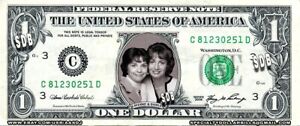 LAVERNE & SHIRLEY CINDY WILLAMS AND PENNY MARSHALL On Real $1  (FREE SHIPPING)