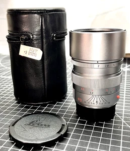 Leica Summicron-M 90mm/F2.0 E55 Pre-Asph Silver Chromed, 6-bit coded upgrade - Picture 1 of 3