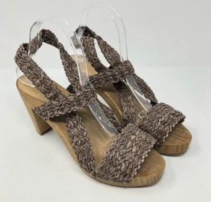 Zapatos Sanita 41 10 Sandalias Tacones de Plataforma Kirsten Zuecos de Madera Marrón Eslinga Espalda Espalda - Imagen 1 de 8