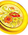 1972 Vintage Lee Jackson Ceramic Floral Wall Art Retro California Pottery Yellow