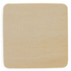 3-Inch Unfinished Square Wooden Plaque for DIY Crafts