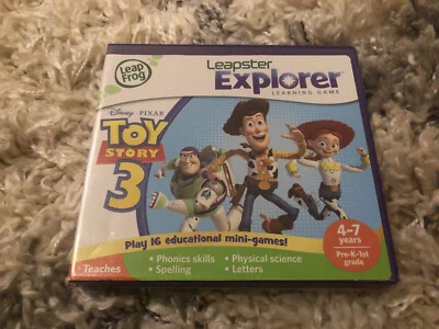 Leapfrog Leapster Explorer LeapPad TOY STORY 3 Game Cartridge In Box - Image 1 of 4