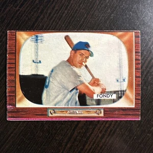 1955 BOWMAN #224 DEE FONDY CHICAGO CUBS EX *Hot Corner Vintage* B - Picture 1 of 2