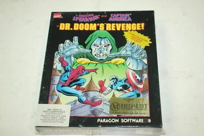 Dr. Doom's Revenge Spider-Man Captain America 3.5" Computer Game PC Big Box - Image 1 of 4