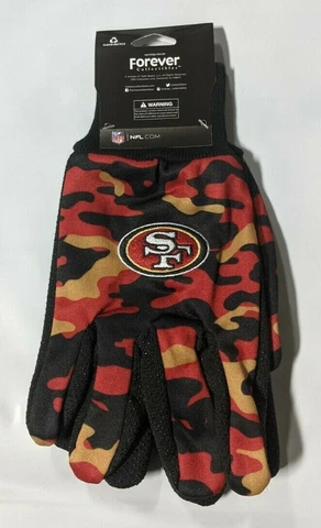 San Francisco 49ers Camouflage Sports Utility Gloves Work gardening NEW CAMO Cover